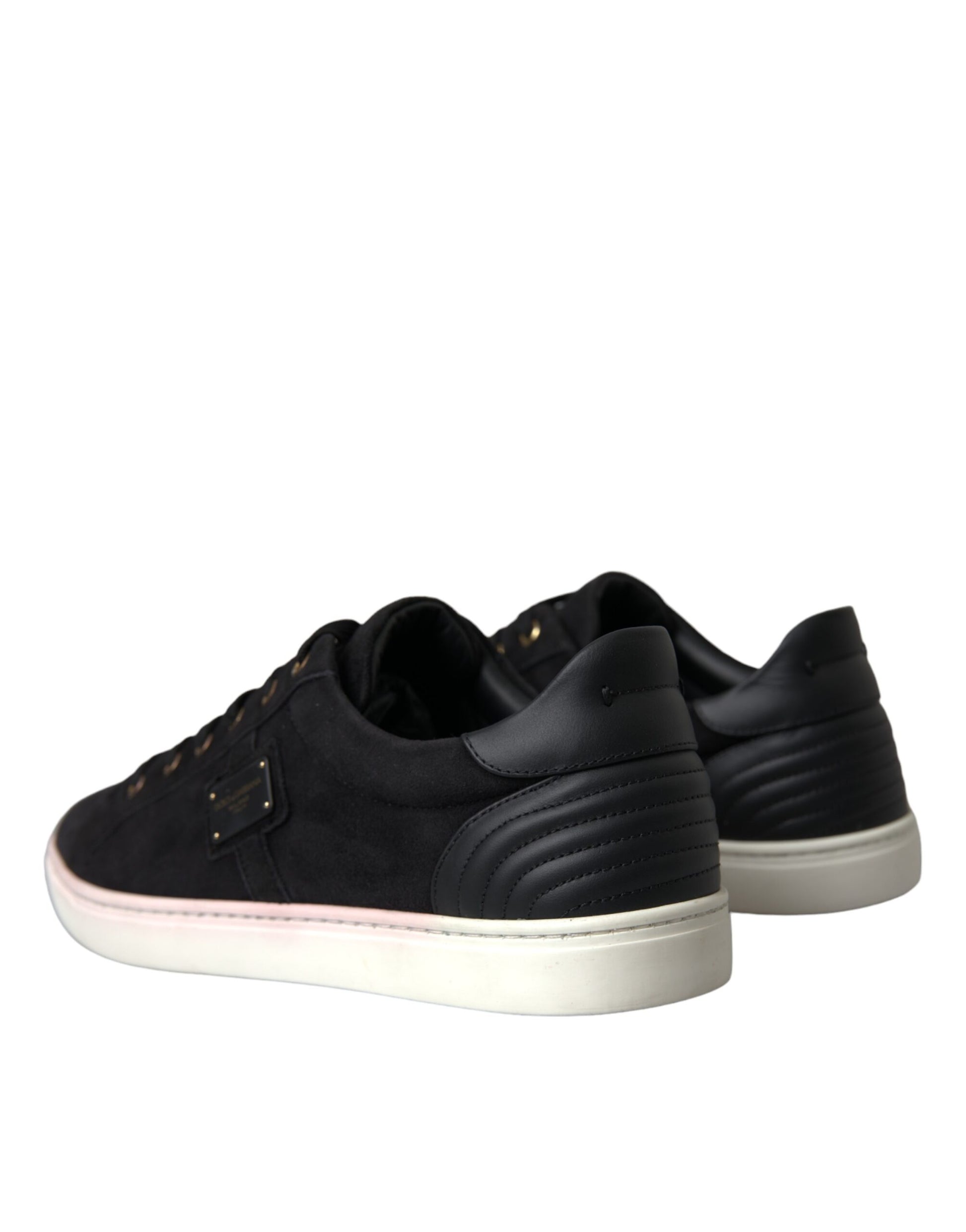 Schwarze Wildleder Herren Low Top Sneakers Herrenschuhe