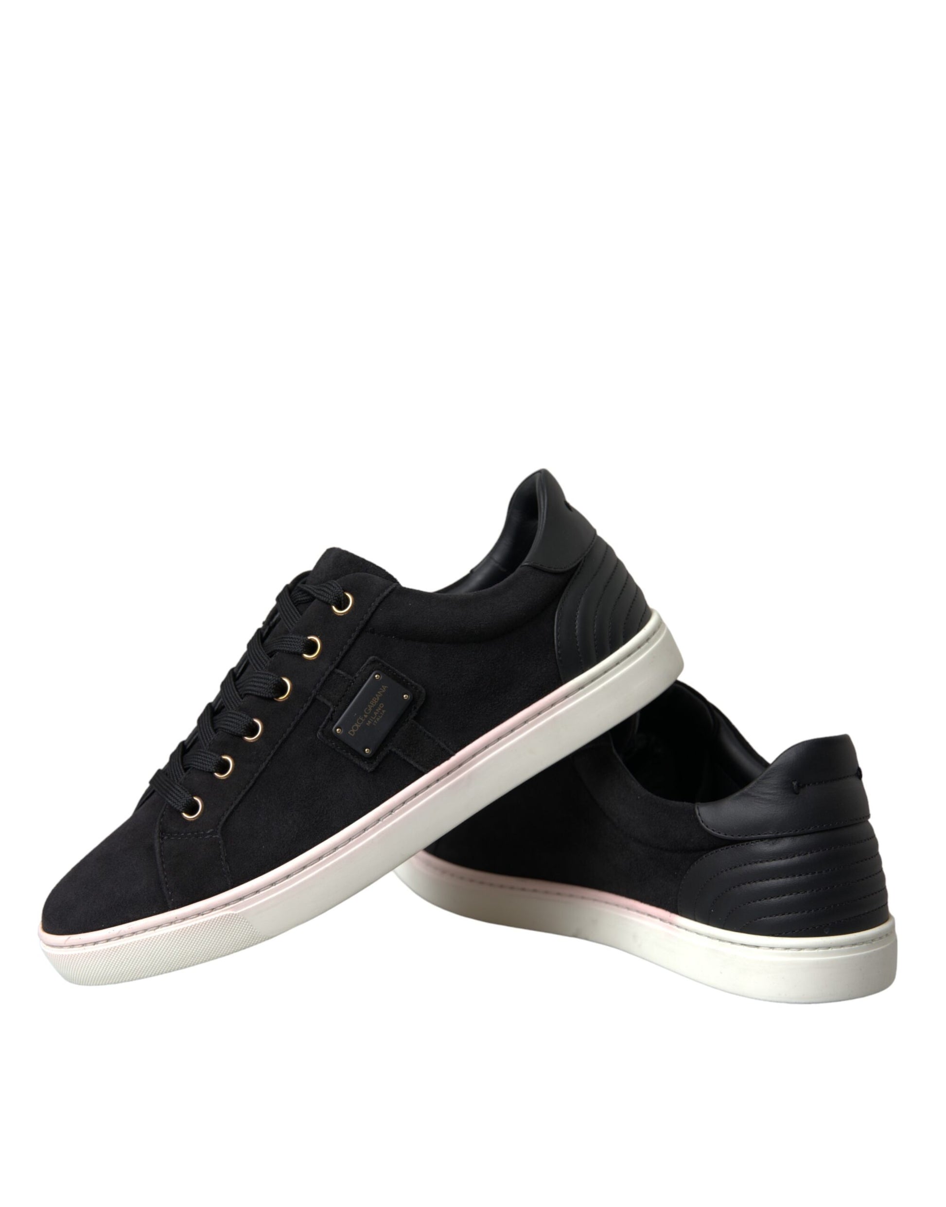 Schwarze Wildleder Herren Low Top Sneakers Herrenschuhe