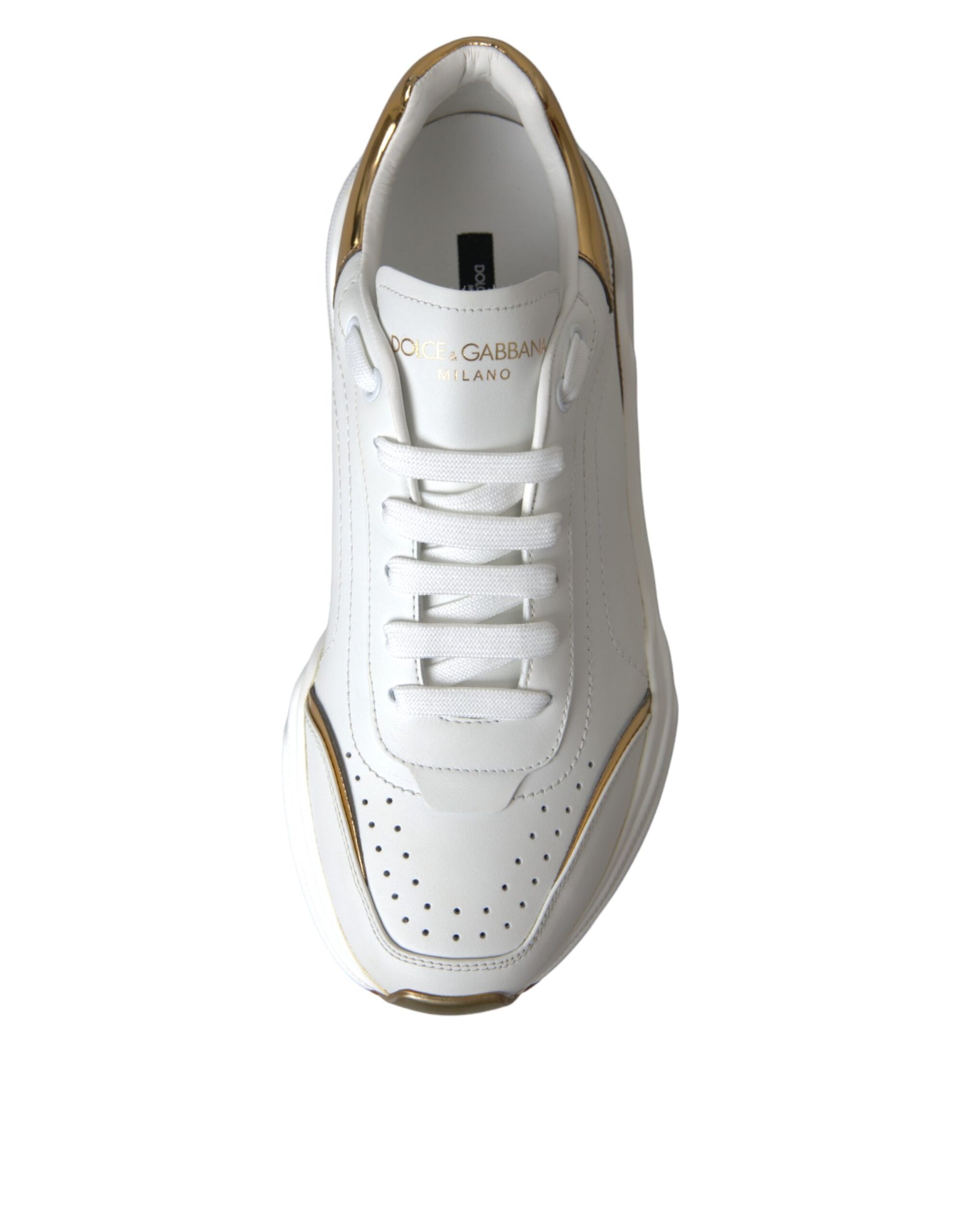 Weißgold DAYMASTER Leder Sneakers Herrenschuhe