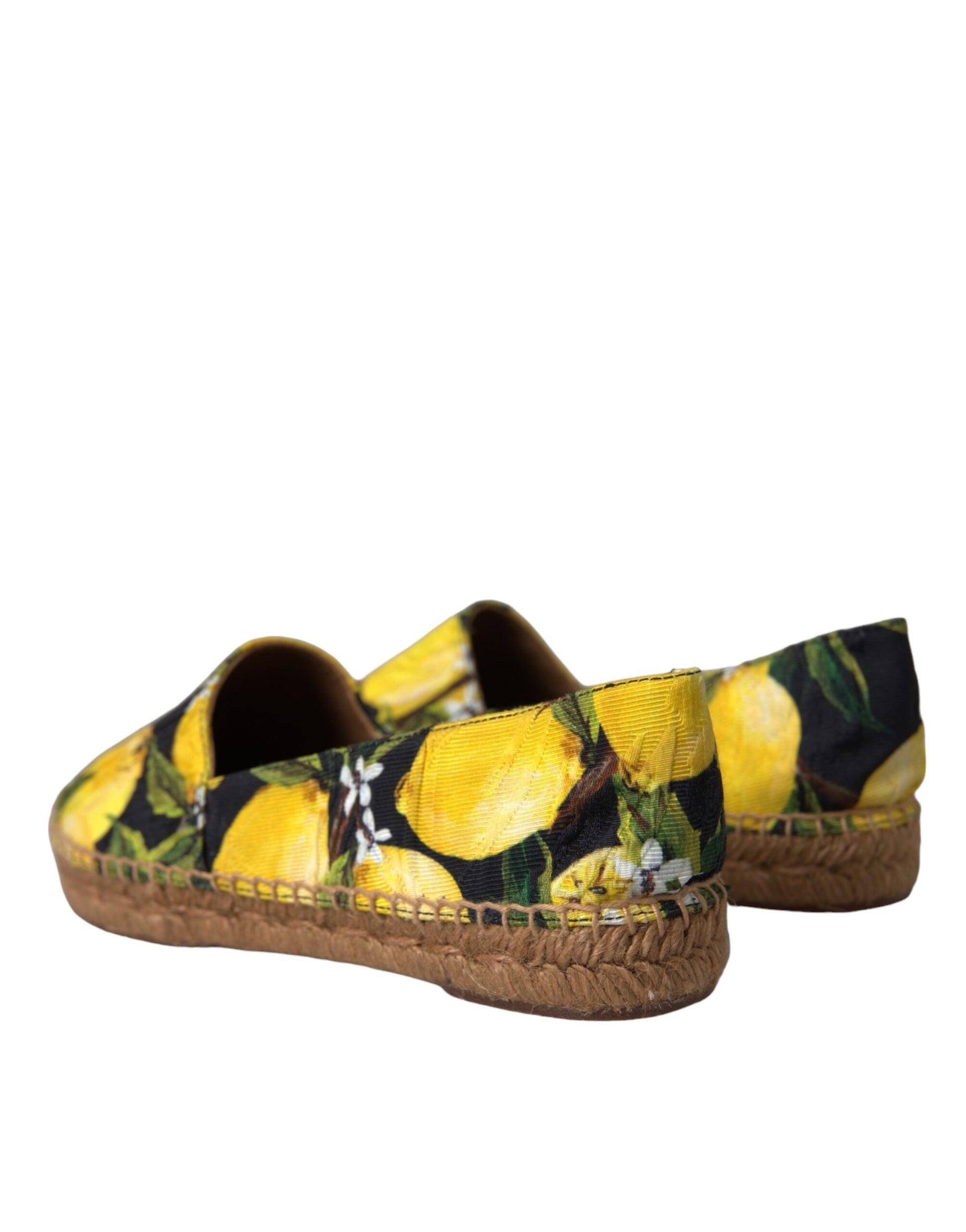Mehrfarbige Zitronen-Espadrilles zum Hineinschlüpfen