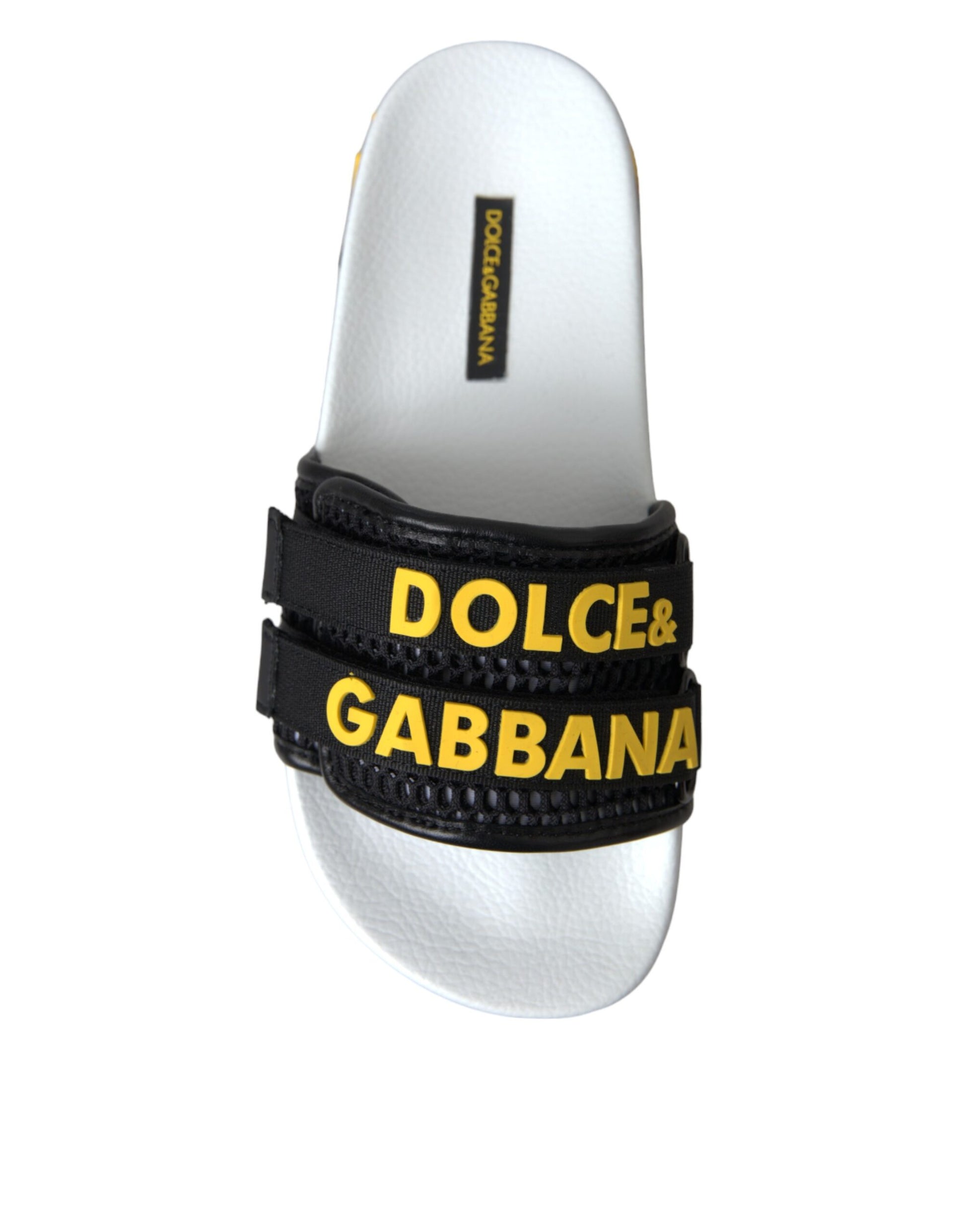 Weiß Schwarz Logo Beachwear Flats Sandalen Schuhe