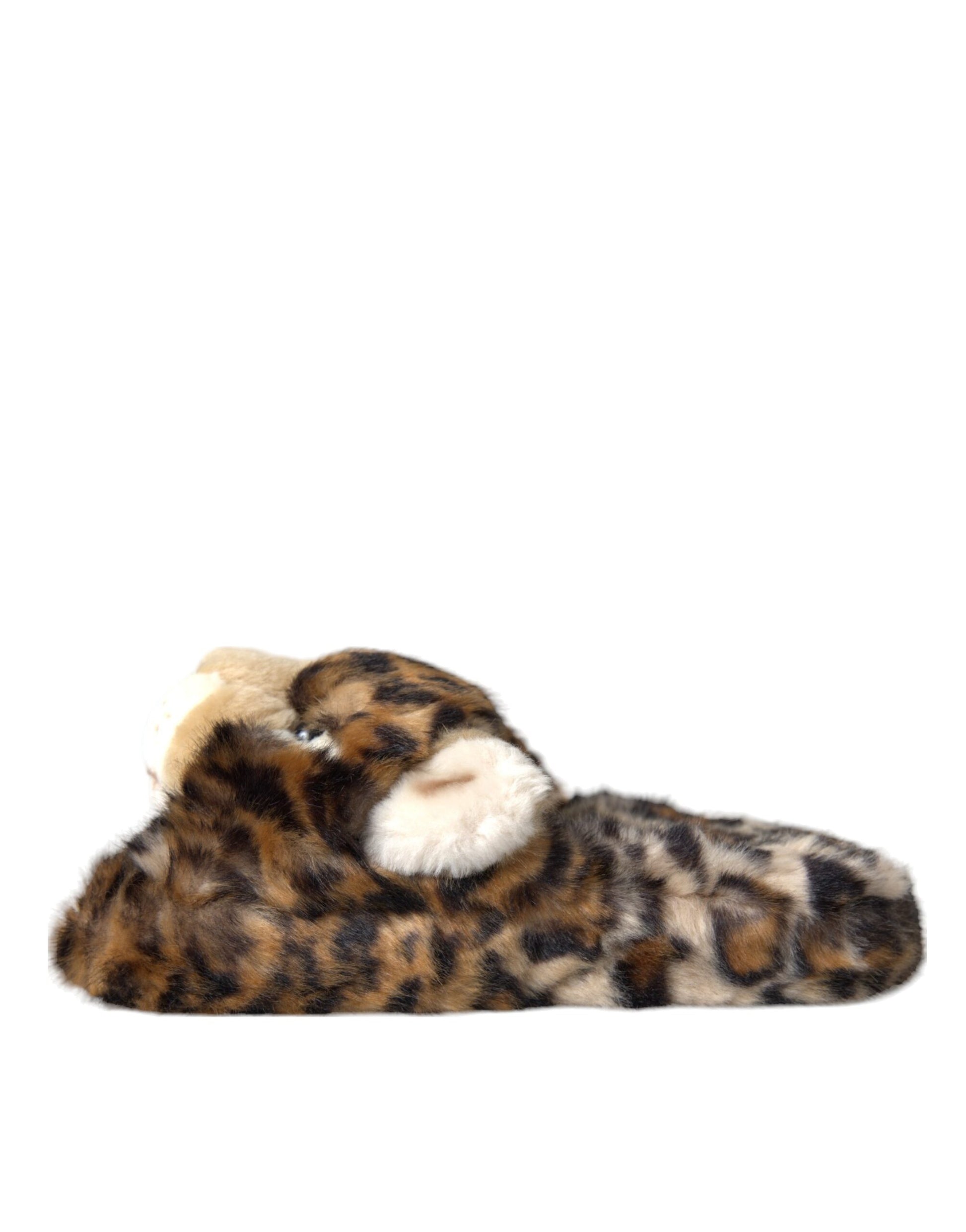 Braune Tiger Hausschuhe Flats Sandalen Schuhe