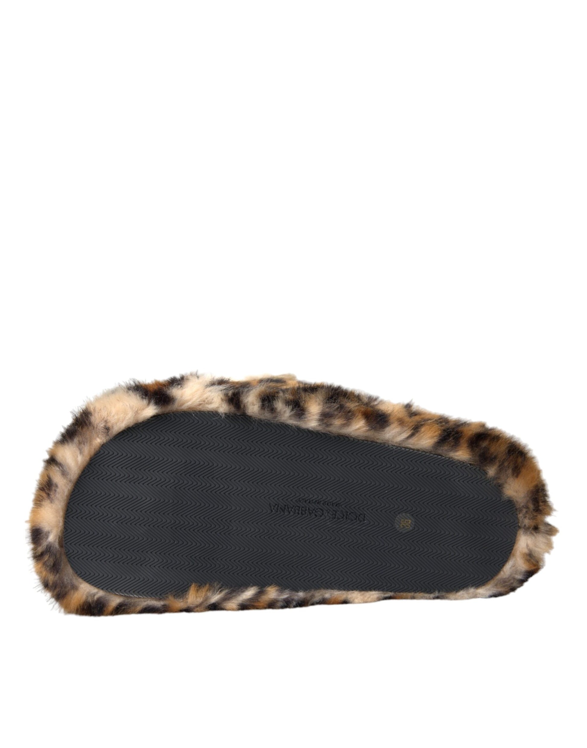 Braune Tiger Hausschuhe Flats Sandalen Schuhe