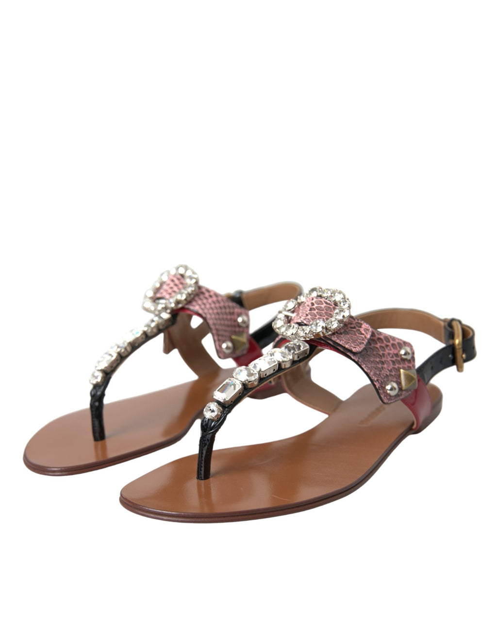 Mehrfarbige Kristallsandalen Flip-Flops Schuhe