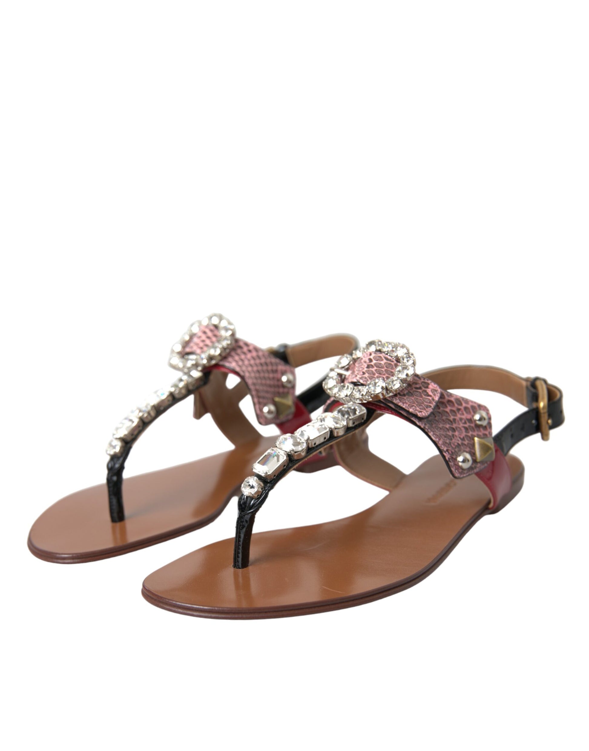 Mehrfarbige Kristallsandalen Flip-Flops Schuhe