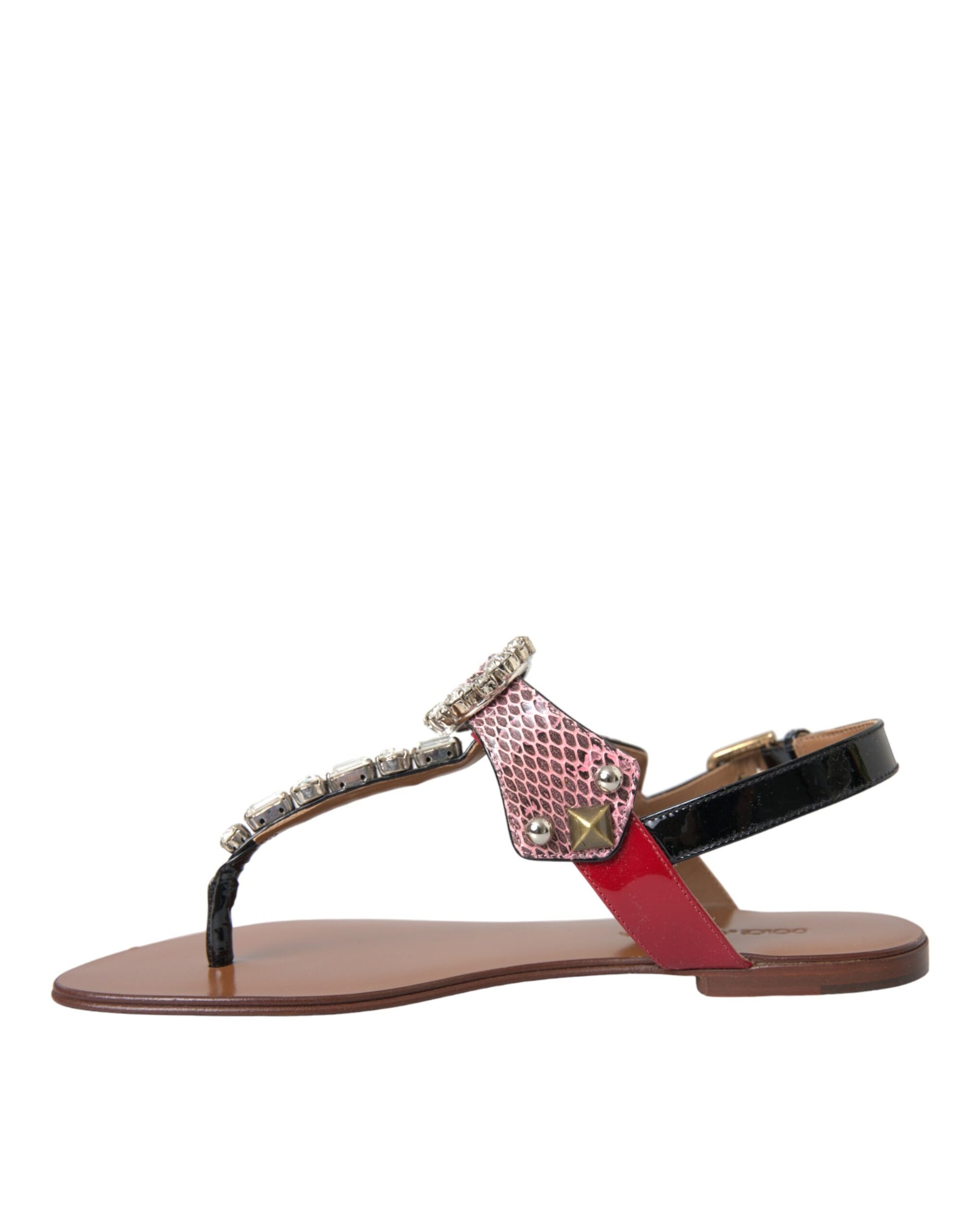 Mehrfarbige Kristallsandalen Flip-Flops Schuhe