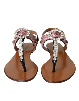 Mehrfarbige Kristallsandalen Flip-Flops Schuhe