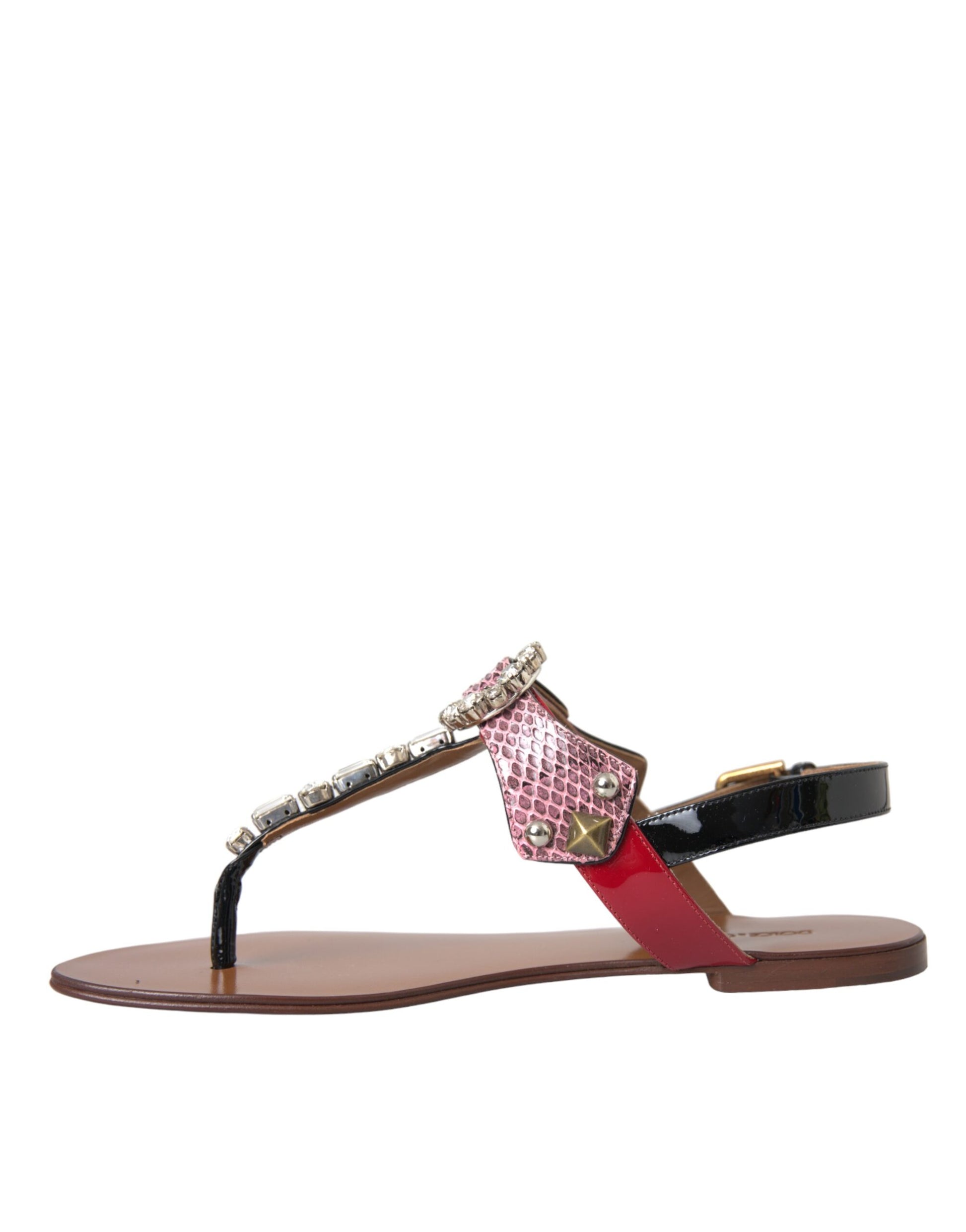 Mehrfarbige Kristallsandalen Flip-Flops Schuhe