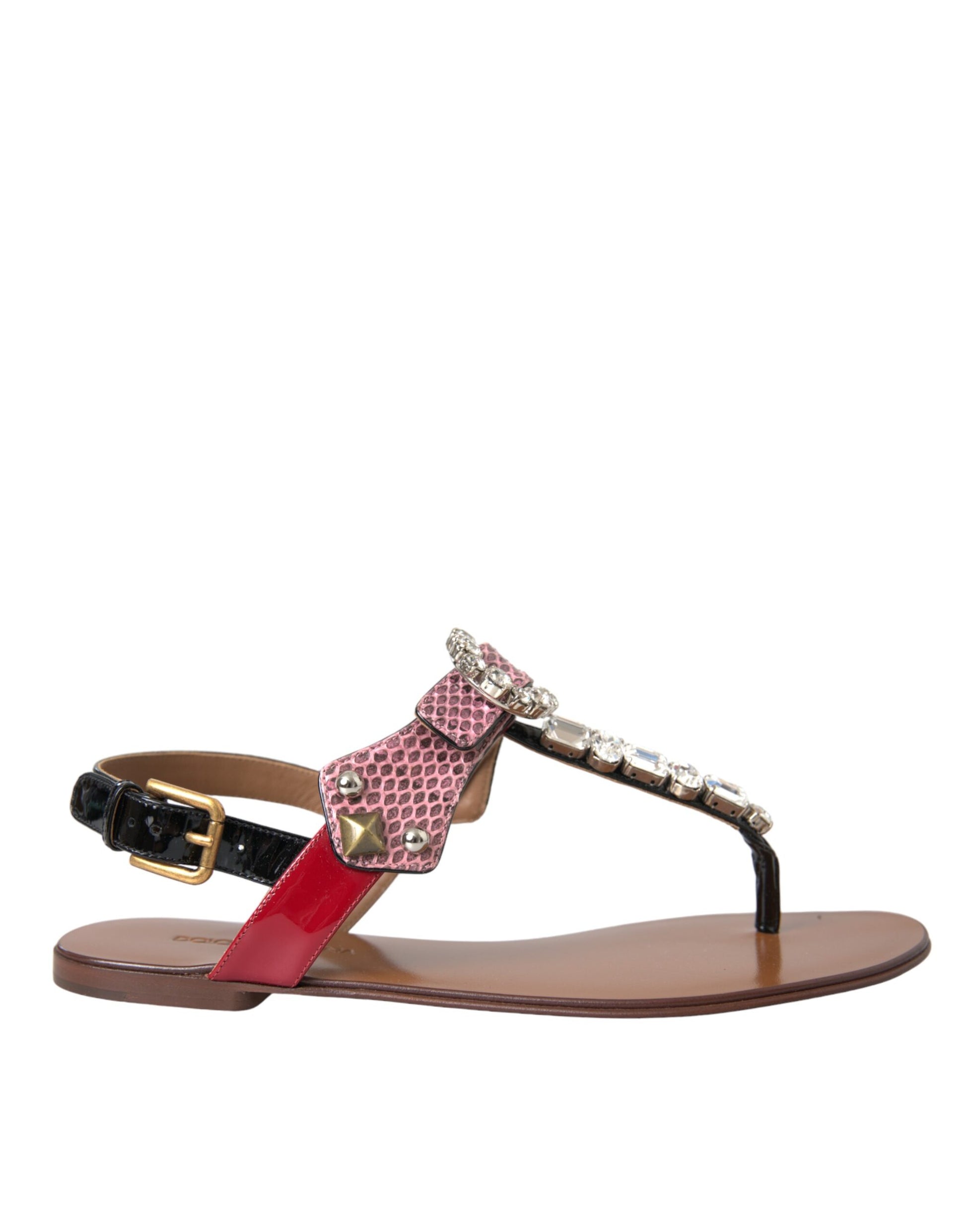 Mehrfarbige Kristallsandalen Flip-Flops Schuhe