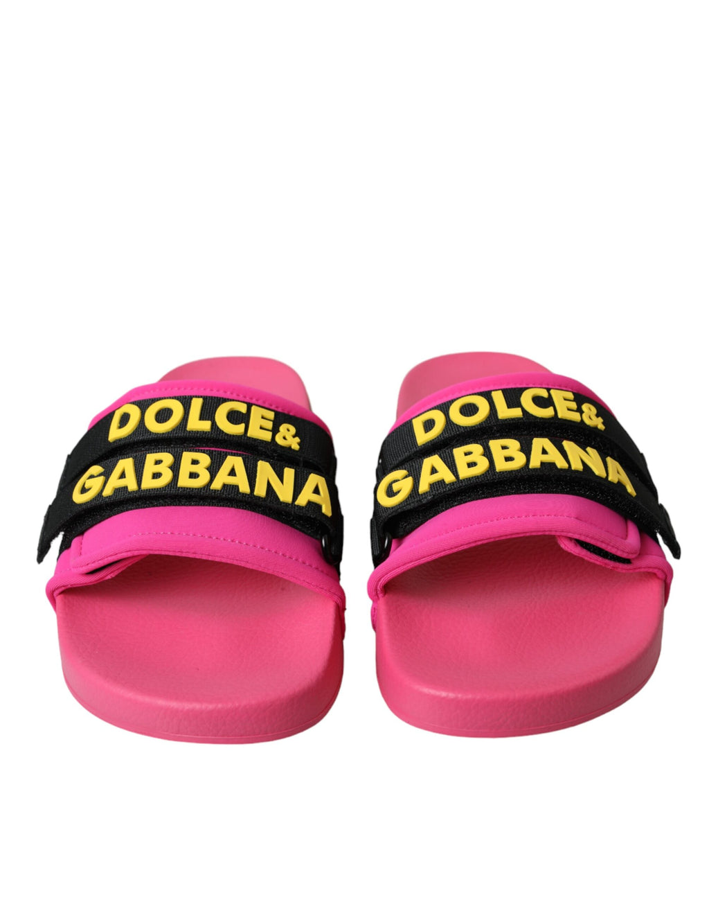 Rosa Schwarz Logo Beachwear Flats Sandalen Schuhe
