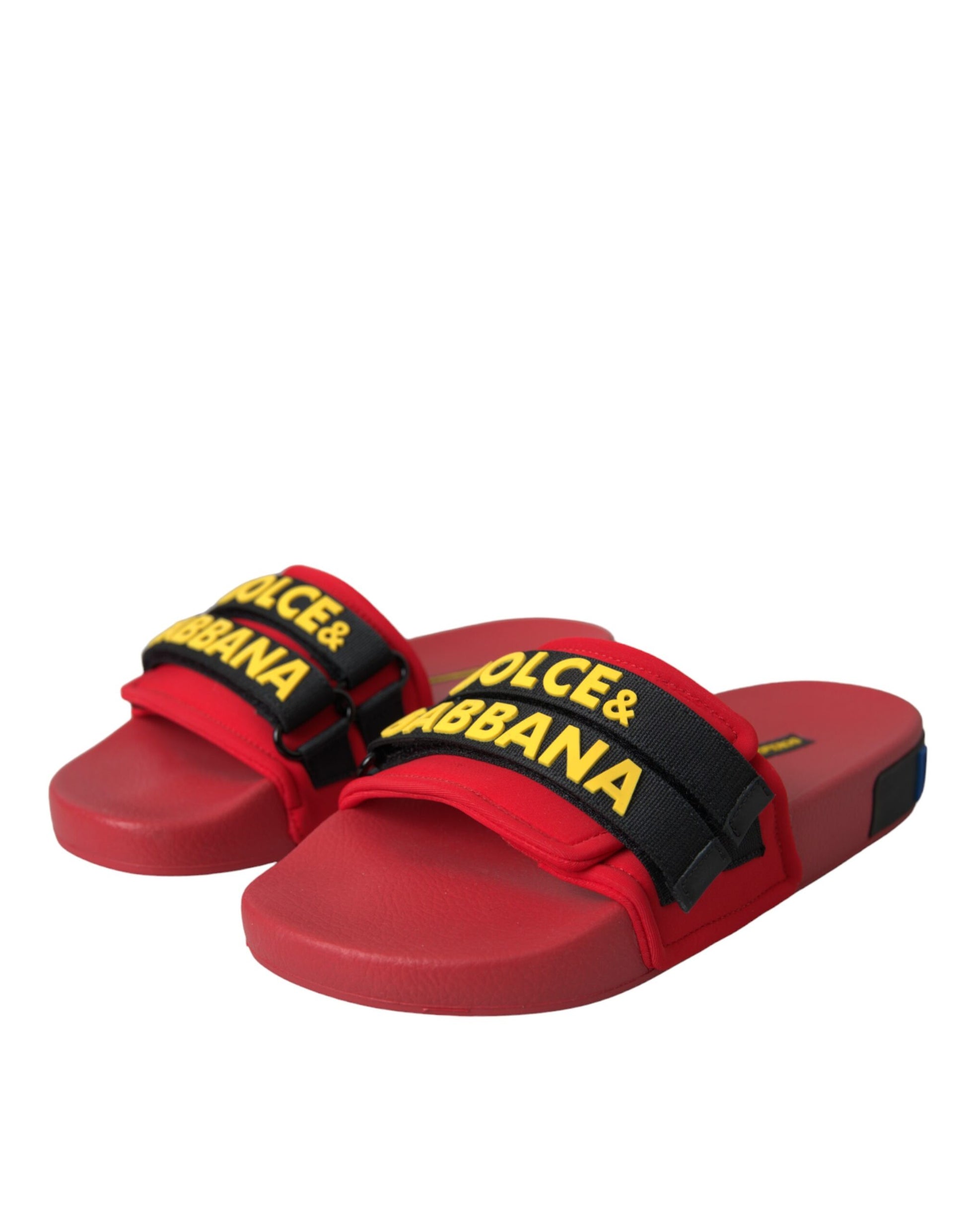 Rot Schwarz Logo Beachwear Flats Sandalen Schuhe
