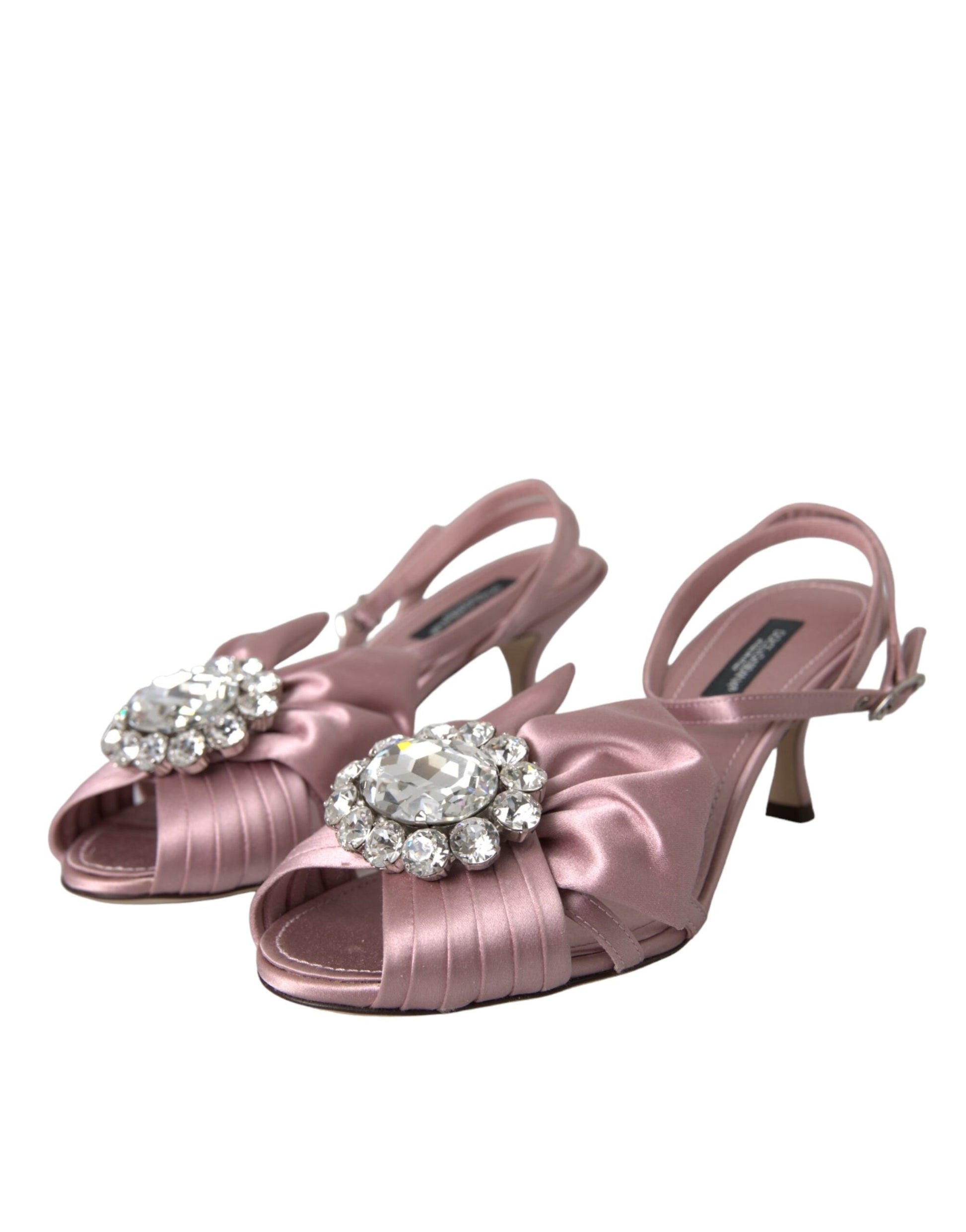 Rosa Keira Kristall Heels Sandalen Schuhe
