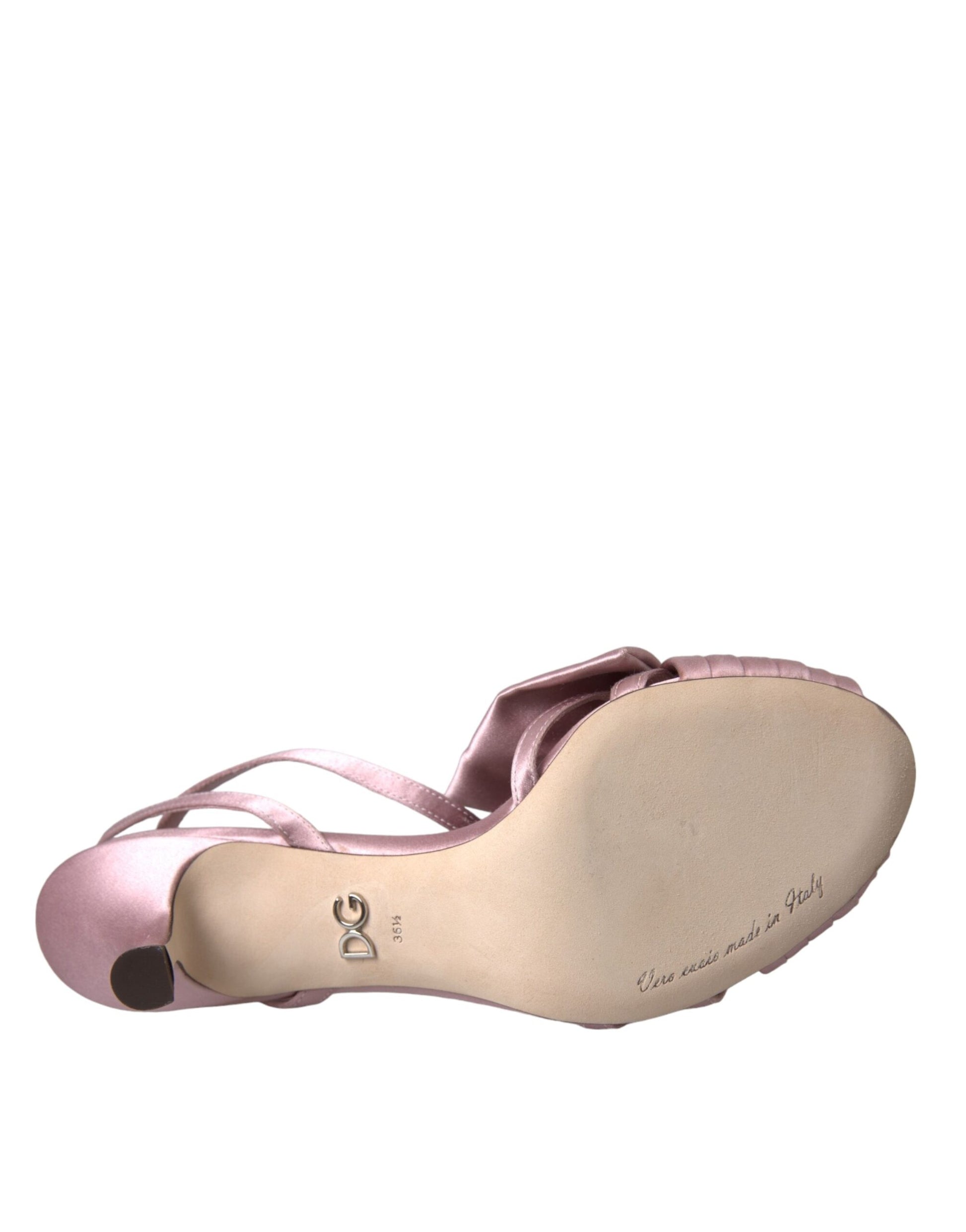 Rosa Keira Kristall Heels Sandalen Schuhe