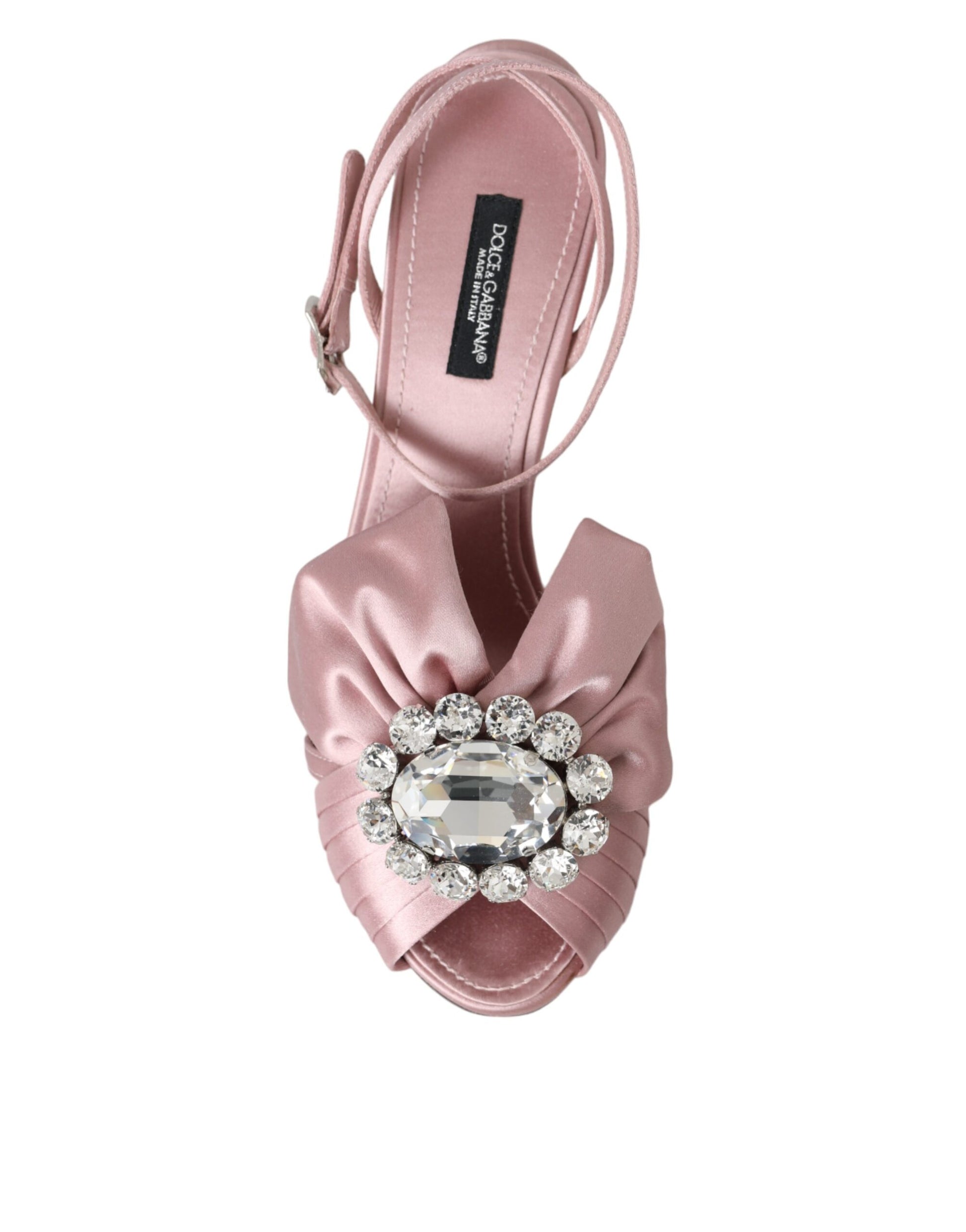 Rosa Keira Kristall Heels Sandalen Schuhe
