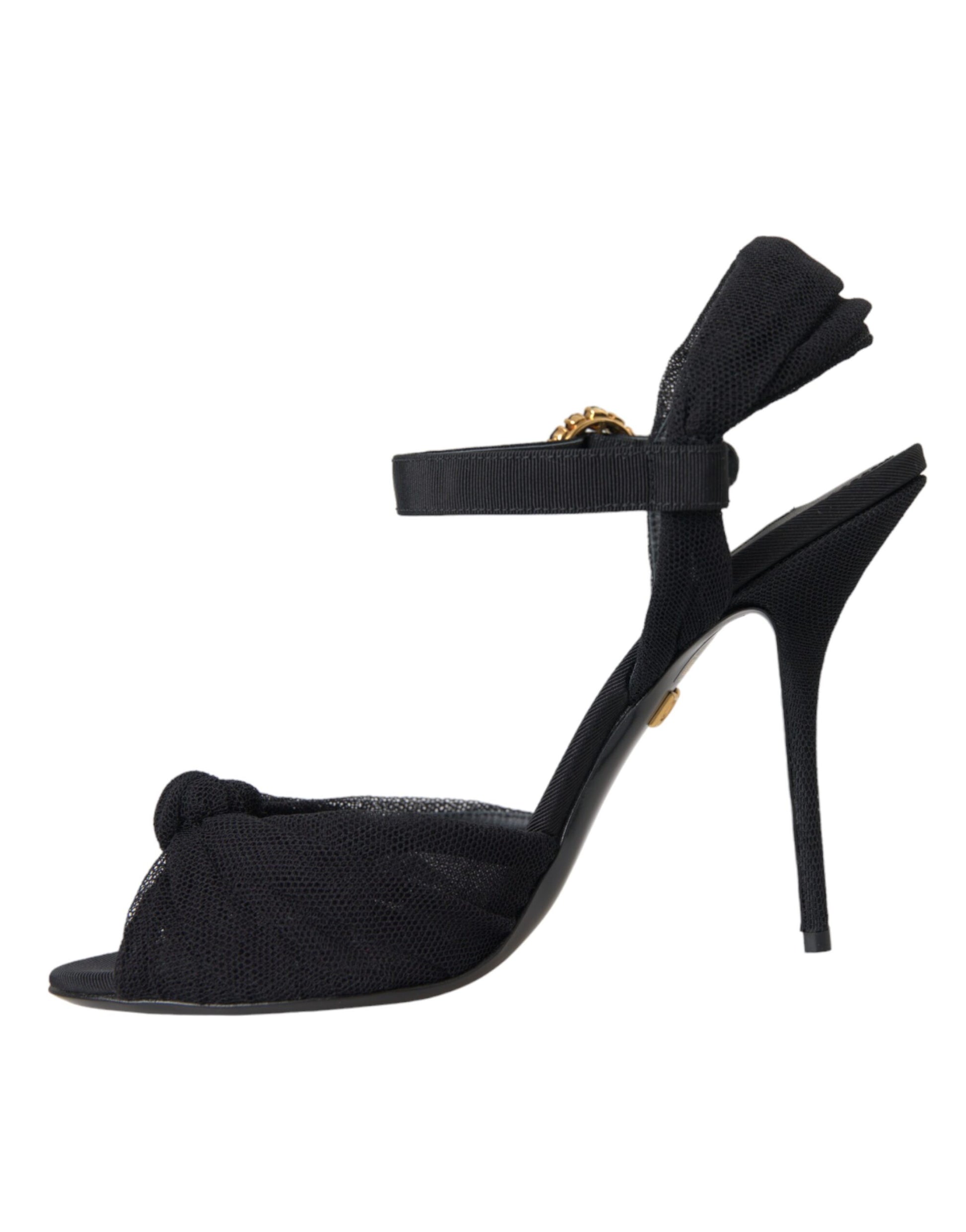 Schwarze Wildleder-Kristalle Keira Sandalen Schuhe