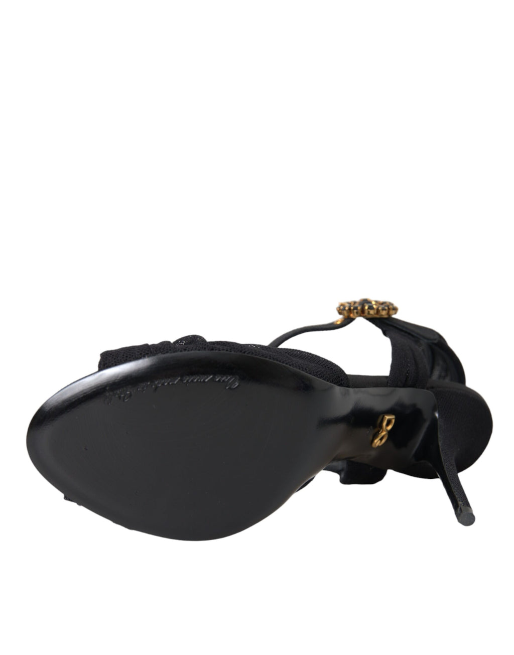 Schwarze Wildleder-Kristalle Keira Sandalen Schuhe