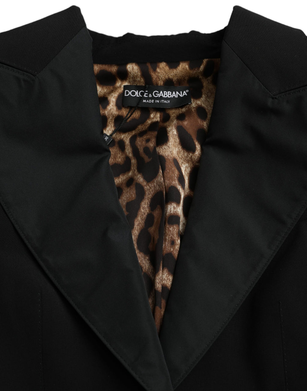 Schwarze, kurze Jacke aus Polyester mit Puffärmeln