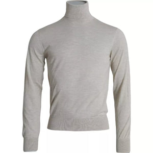 Pullover Beige Kaschmir Rollkragenpullover