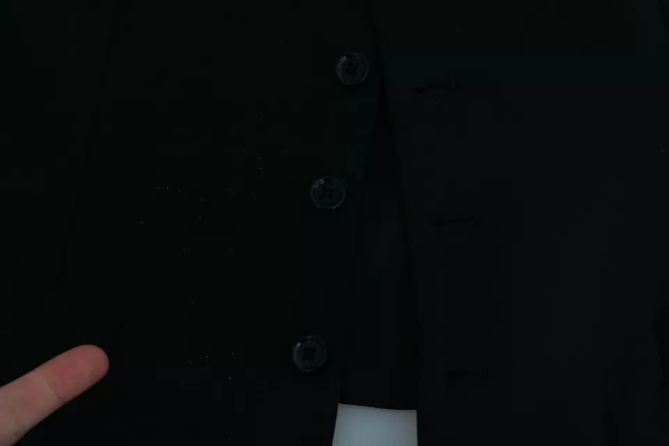 Schwarze Stretchweste, formelles Kleid, Wollweste