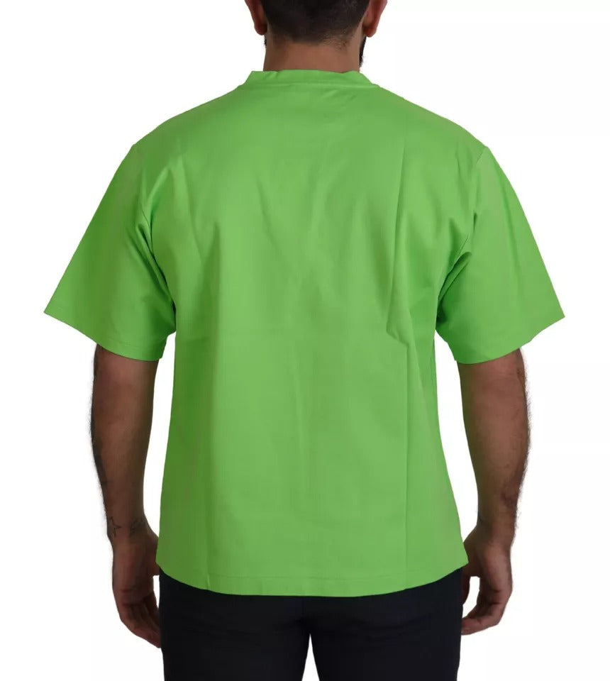 Grünes Baumwoll-T-Shirt DG CHANNEL