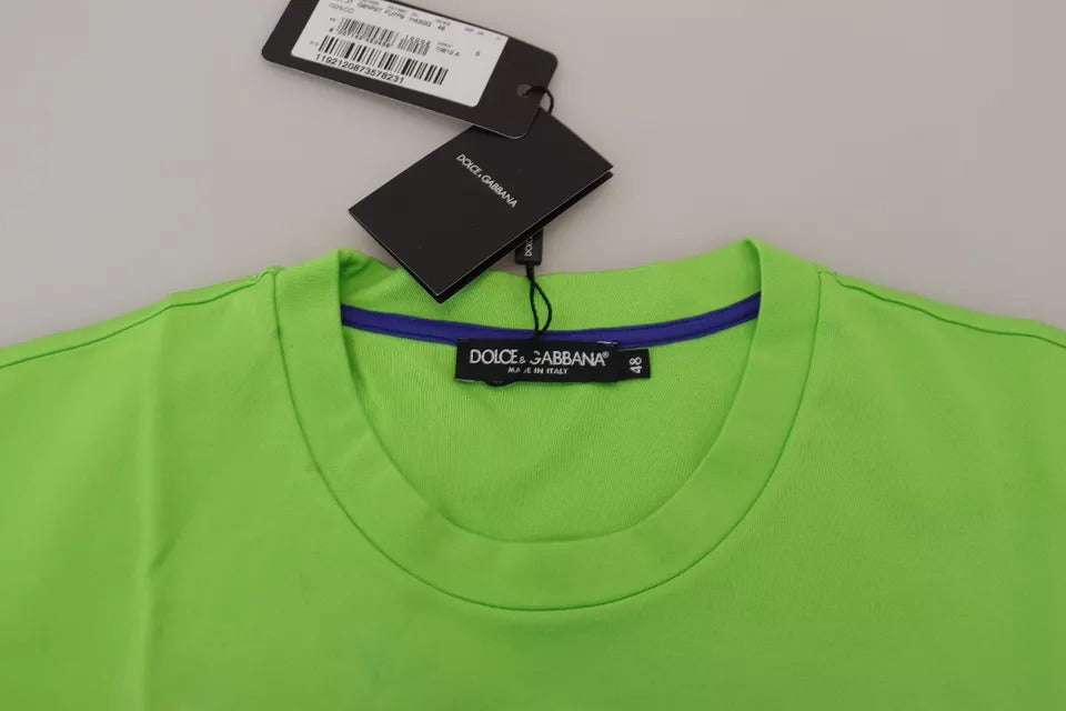 Grünes Baumwoll-T-Shirt DG CHANNEL