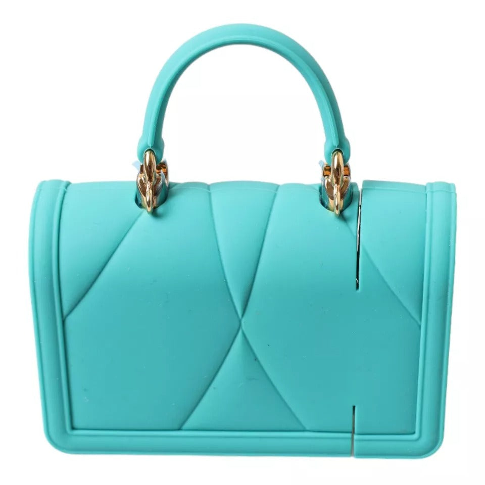 Türkisfarbene Silikonhülle mit Devotion-Herz-Motiv, für Airpods