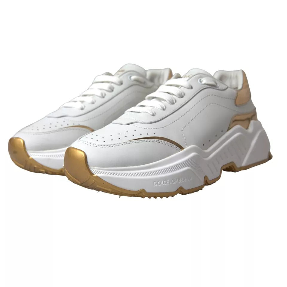 Weißgold Leder Herren Sneakers DAYMASTER Schuhe