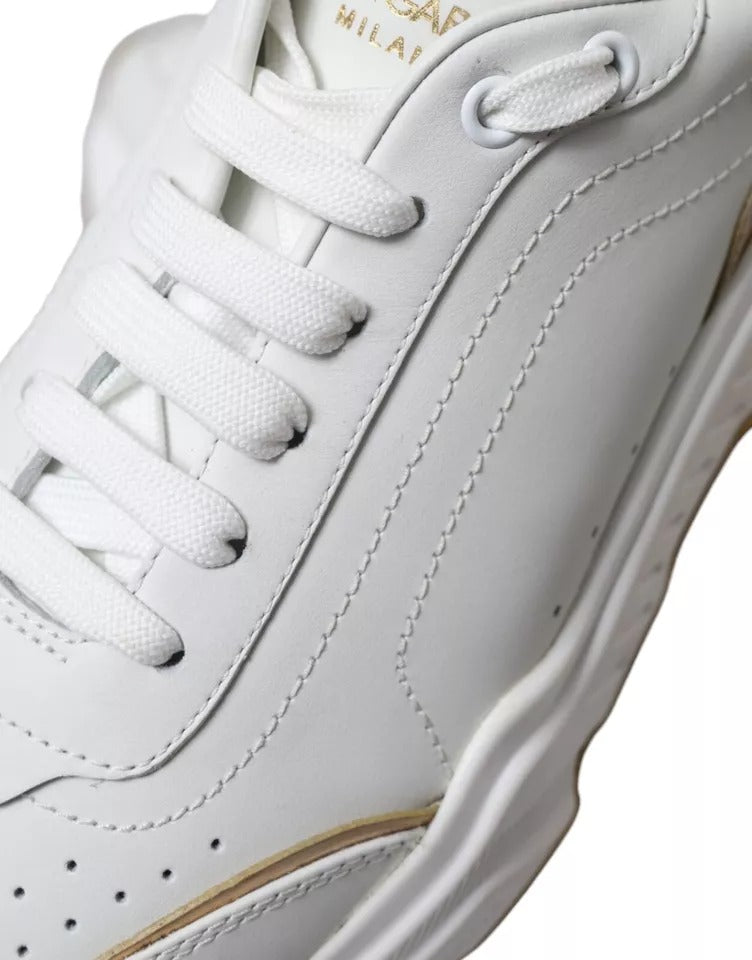 Weißgold Leder Herren Sneakers DAYMASTER Schuhe