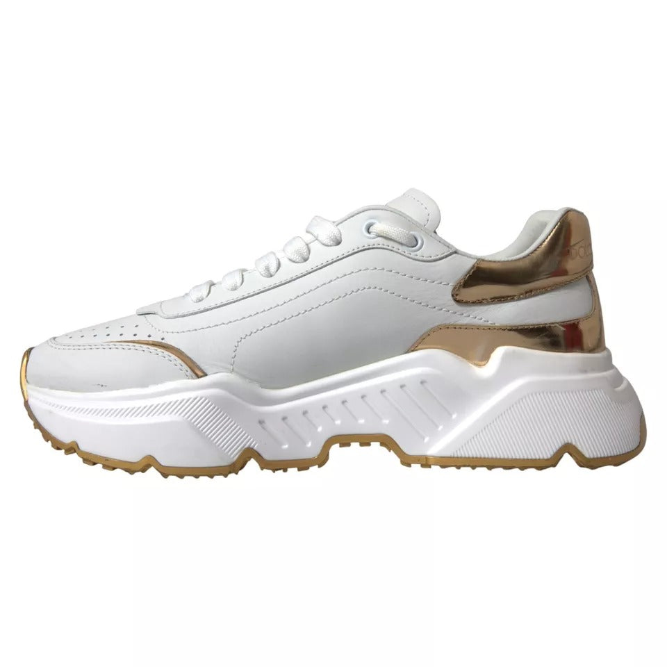 Weißgold Leder Herren Sneakers DAYMASTER Schuhe