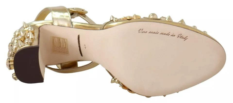 Gold Studs Vally Slingback Sandalen Schuhe