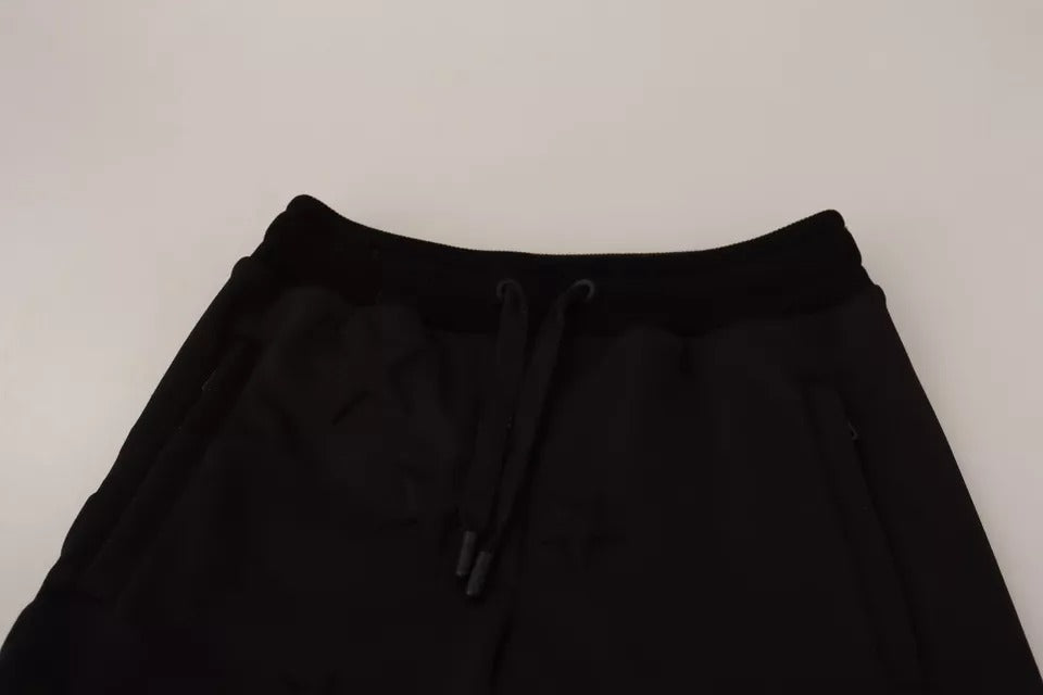 Schwarze Jogger-Damen-Polyesterhose