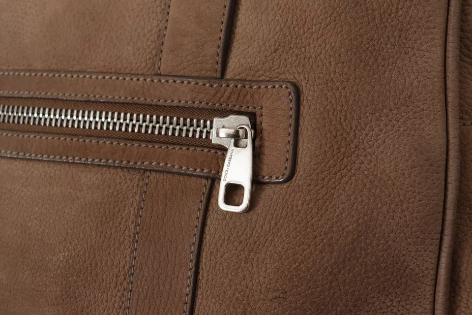 Braune Leder-Schultergurt-Reise-Messenger-Gym-Männertasche