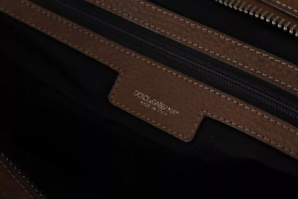 Braune Leder-Schultergurt-Reise-Messenger-Gym-Männertasche