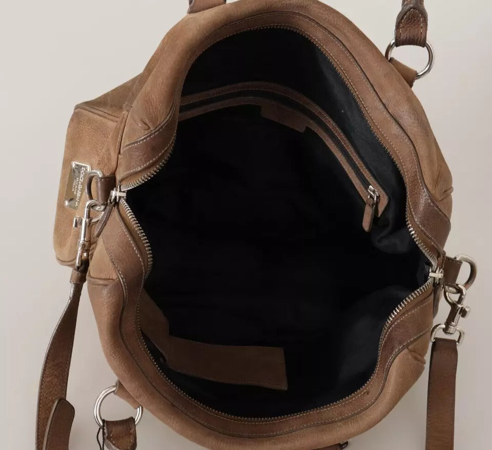 Braune Leder-Schultergurt-Reise-Messenger-Gym-Männertasche