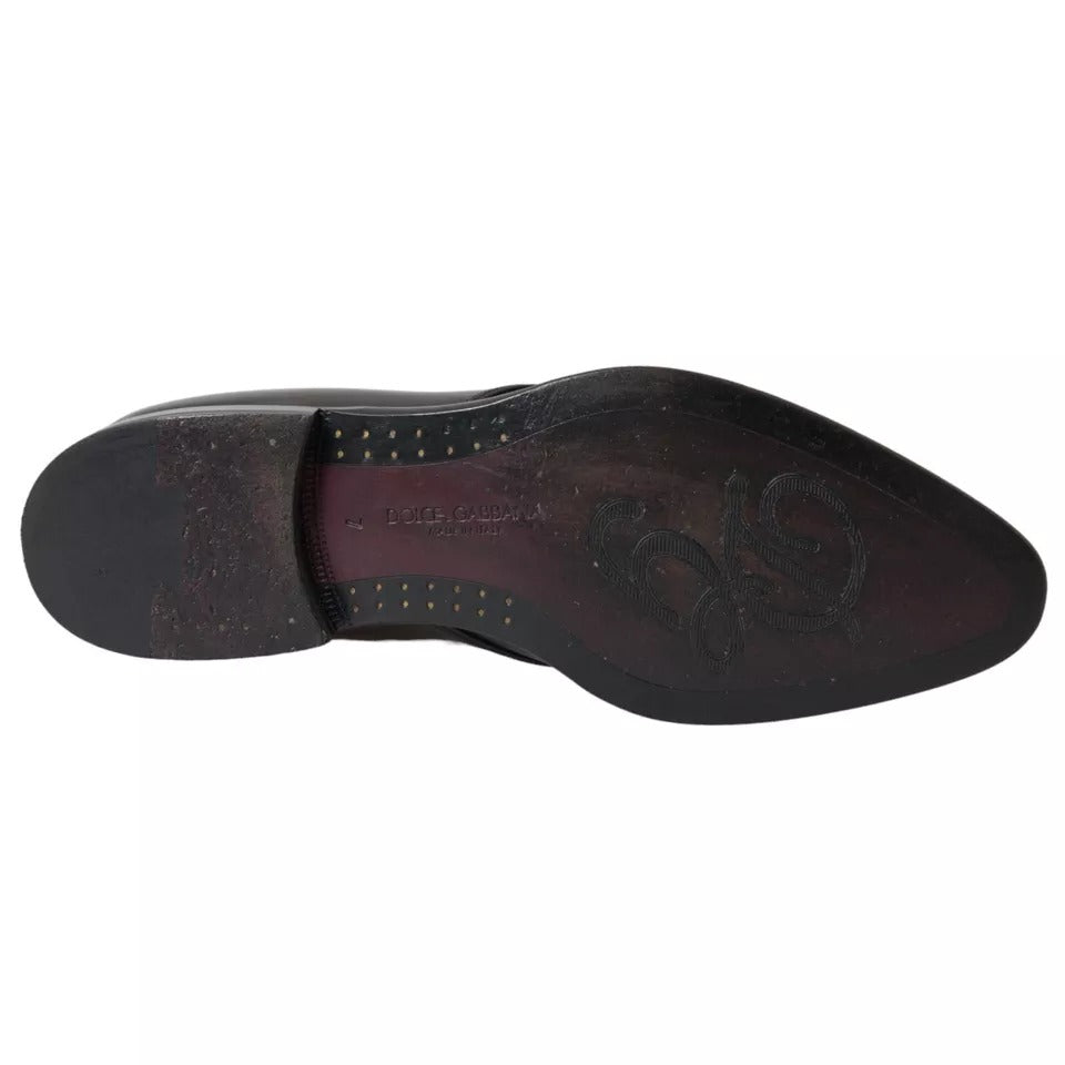 Schwarze Derby-Schuhe aus Leder für formelle Anlässe