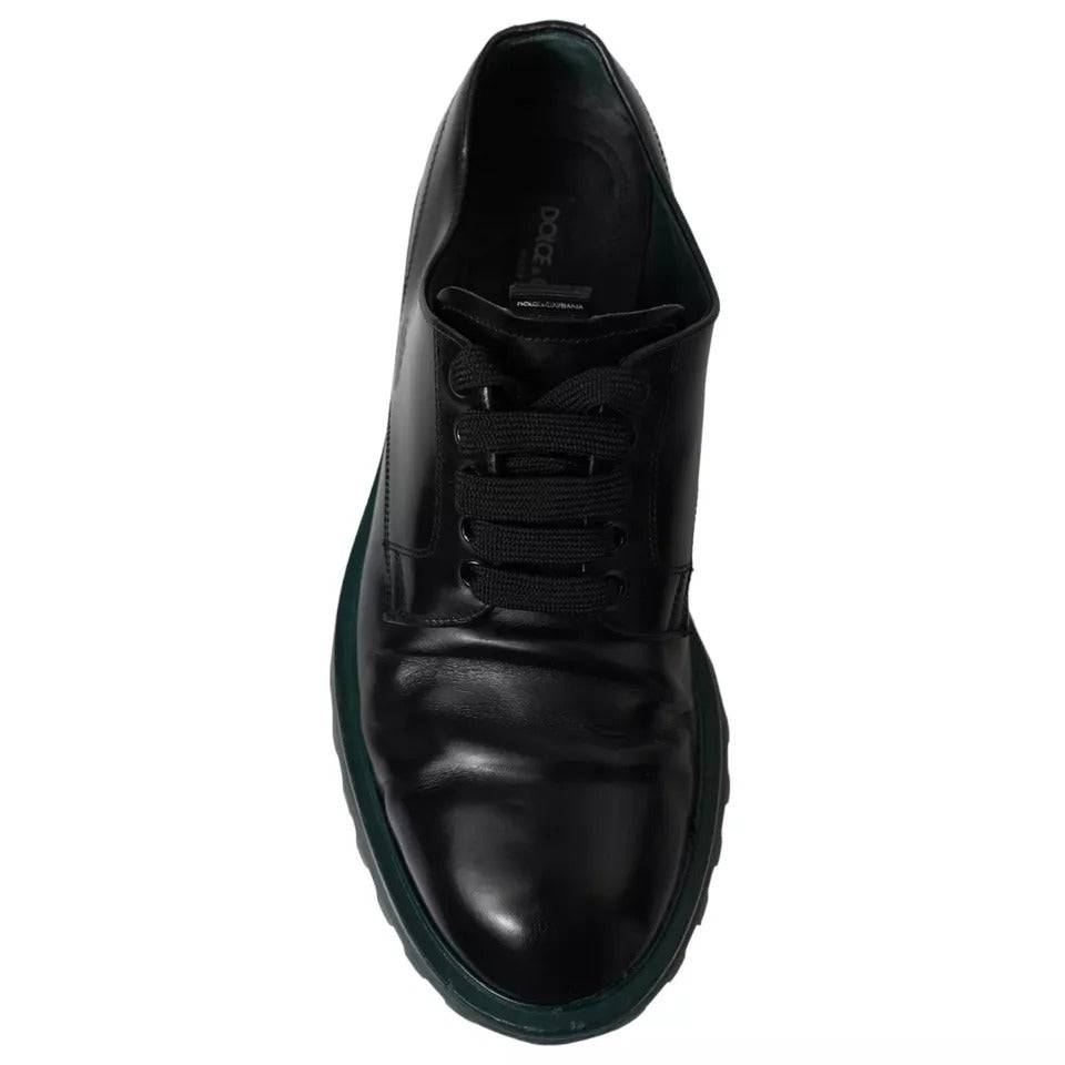 Schwarze Derby-Schuhe aus Leder für formelle Anlässe