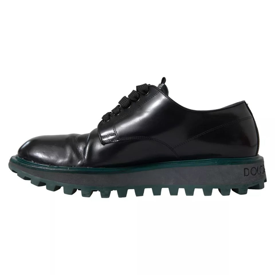 Schwarze Derby-Schuhe aus Leder für formelle Anlässe