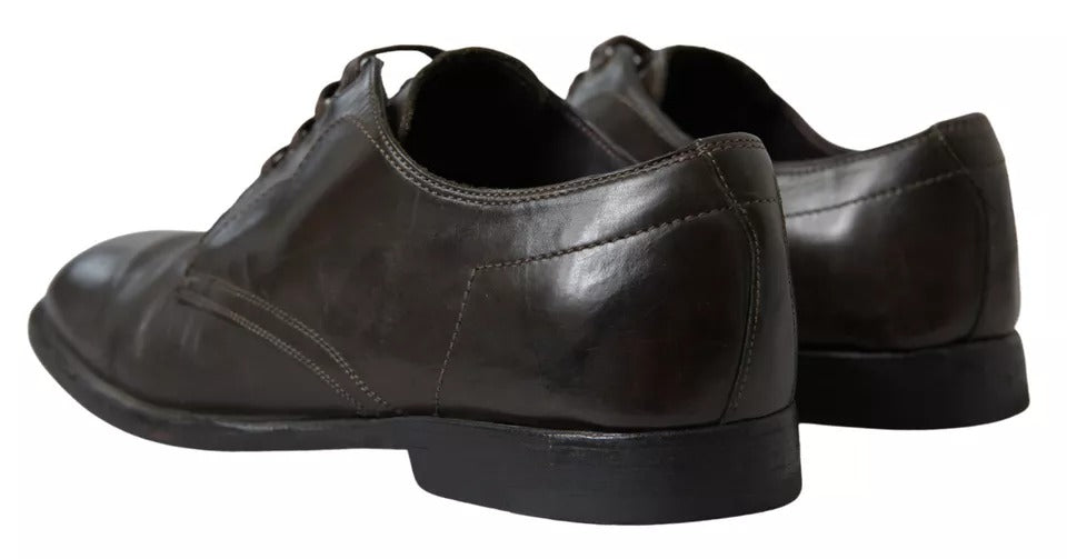 Grüne Herrenschuhe aus Leder für formelle Anlässe
