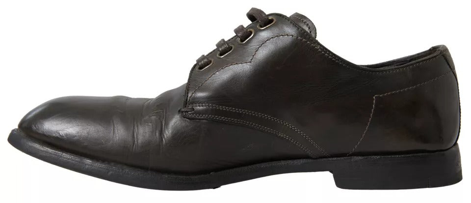 Grüne Herrenschuhe aus Leder für formelle Anlässe