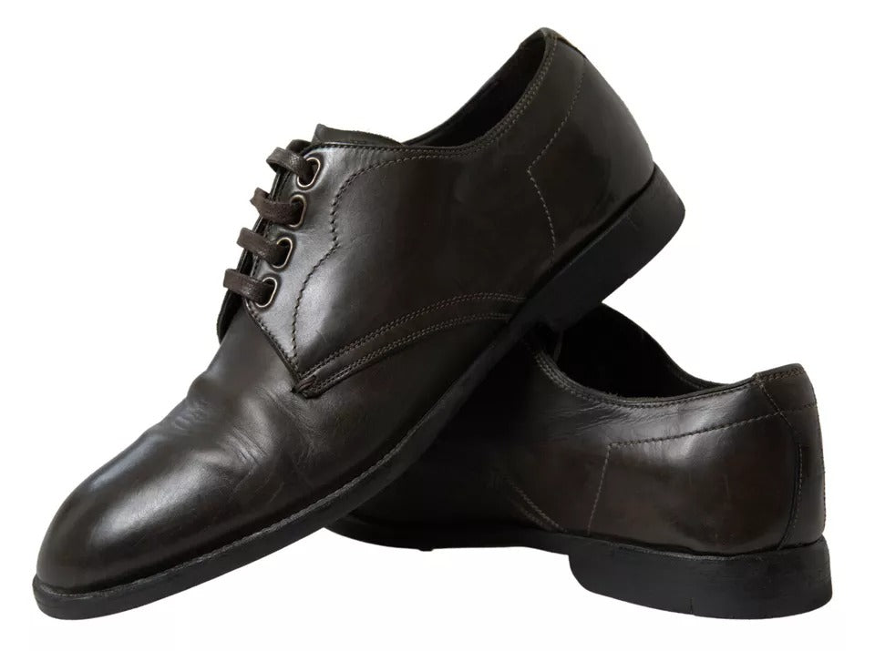 Grüne Herrenschuhe aus Leder für formelle Anlässe