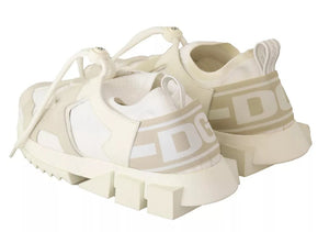 Weiße Sorrento-Sneakers mit Schnürung aus Wildleder