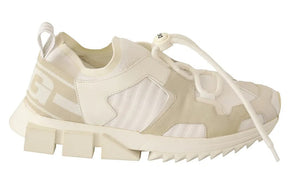 Weiße Sorrento-Sneakers mit Schnürung aus Wildleder