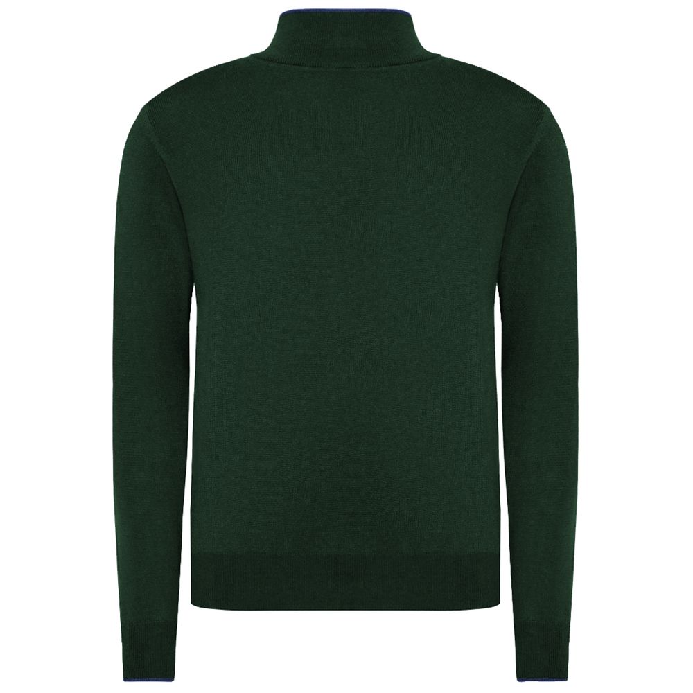 Grüner Wollpullover für Herren