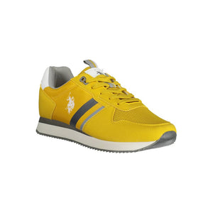 Gelbe Polyester Herren Sneaker
