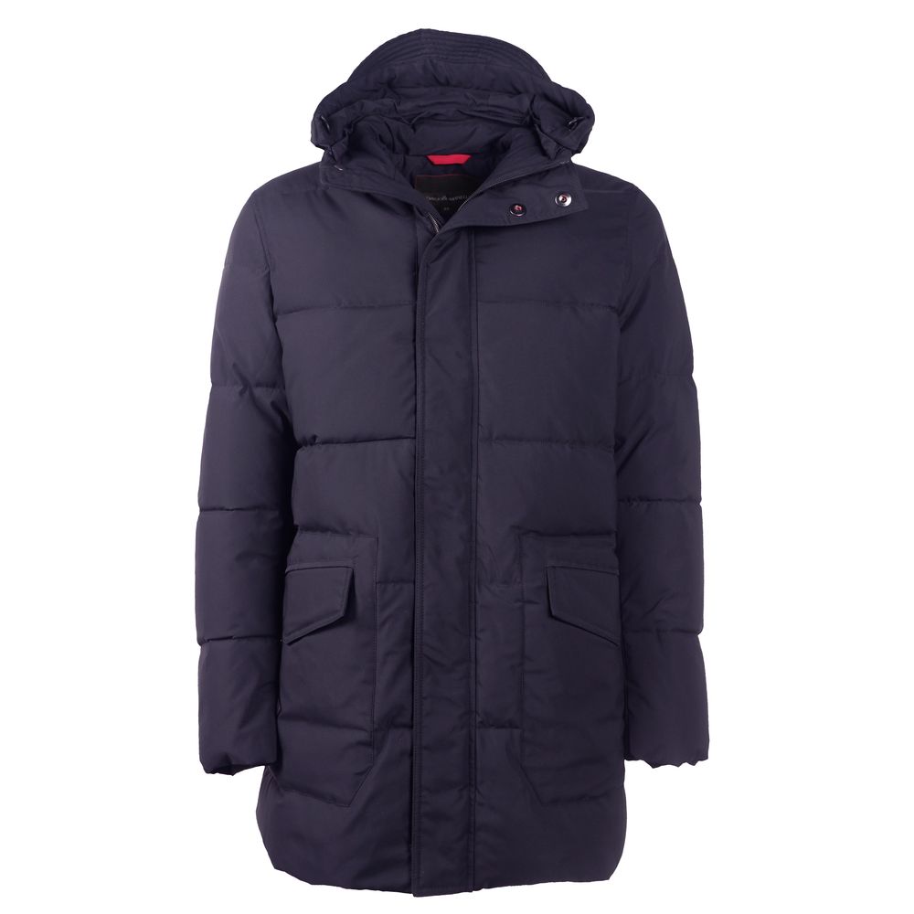 Blaue Polyester-Herrenjacke