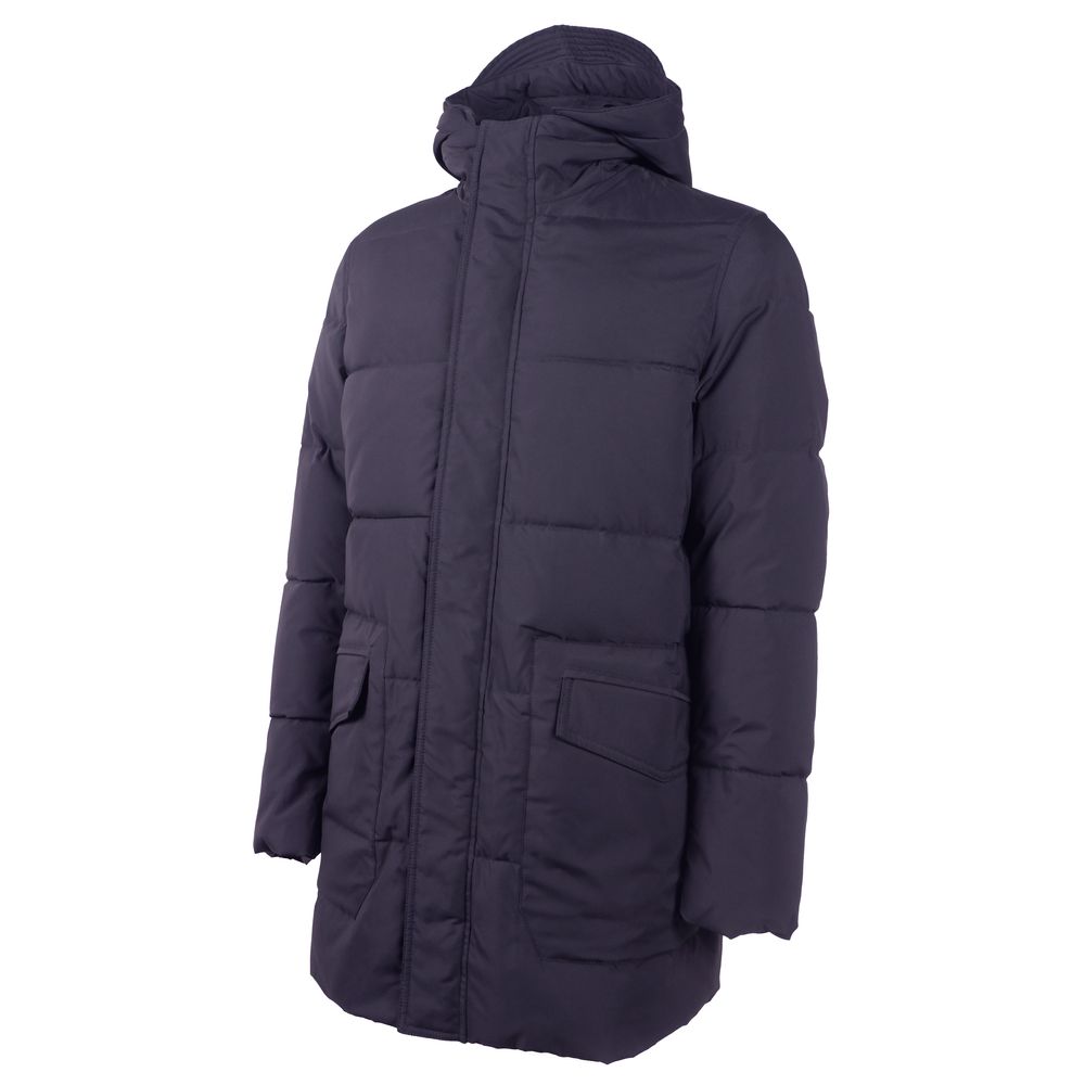 Blaue Polyester-Herrenjacke