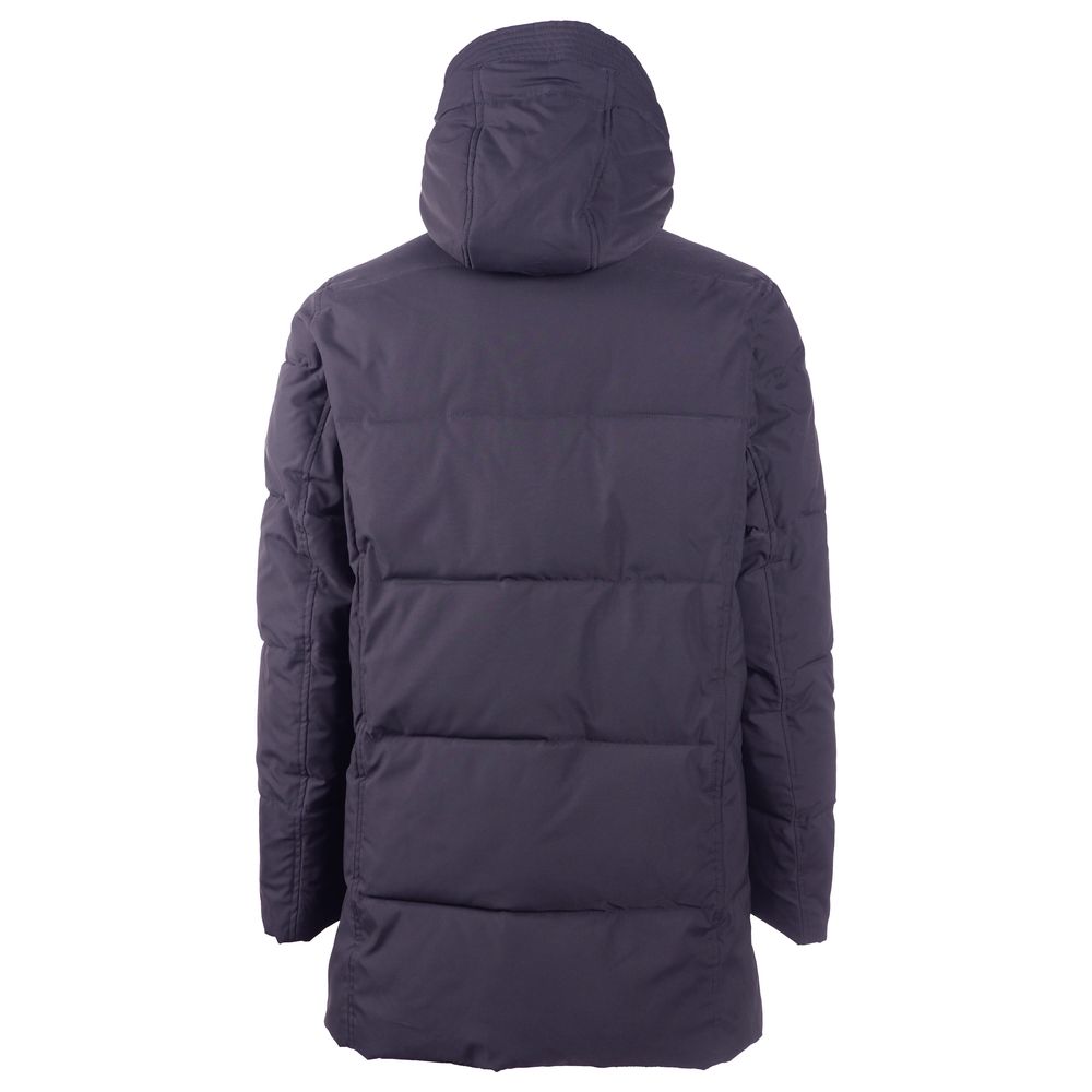 Blaue Polyester-Herrenjacke
