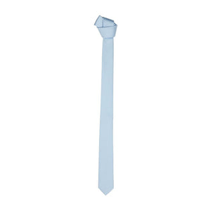 Elegante schmale Seidenkrawatte für Herren in Himmelblau