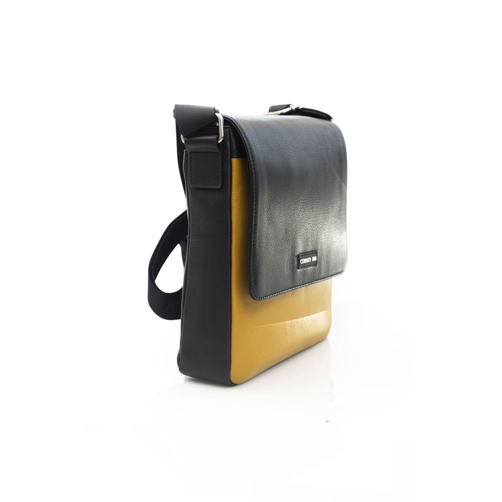 Yellow Leather Women Crossbody Bag