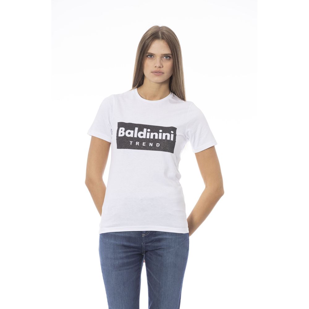 Weißes Baumwolltop für Damen